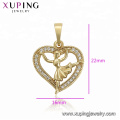 34500 XUPING fashion Pendentif en forme de coeur de petite fille en forme de coeur en or 14K synthétique